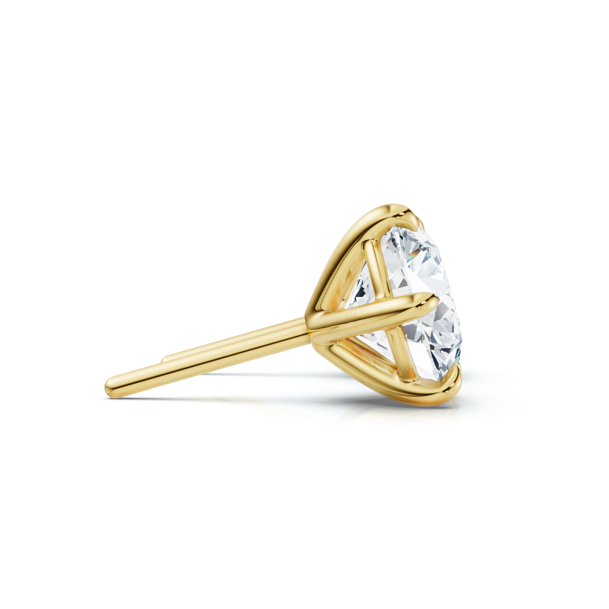 Solitaire Stud Earrings