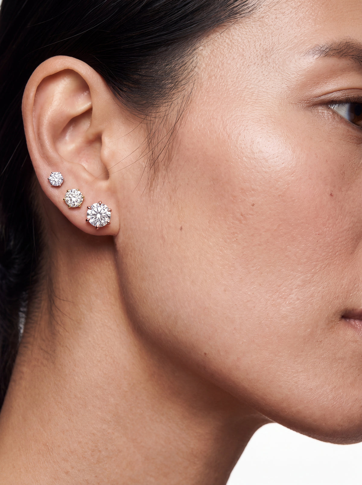 Solitaire Stud Earrings